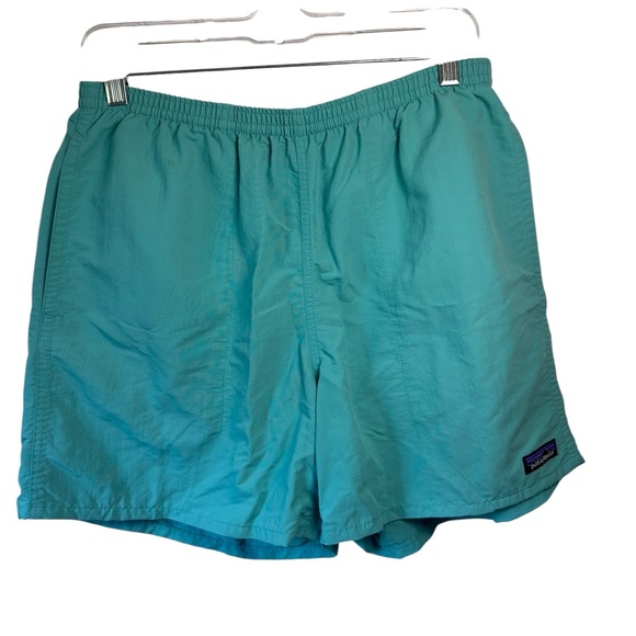 Patagonia Other - Patagonia Baggies Shorts with Liner Snap Pocket Drawstring Green Hiking SZ M